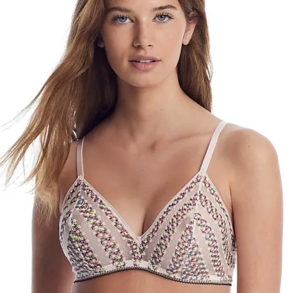 CALVIN KLEIN Stripped Lace Bralette - Picture 2 of 6